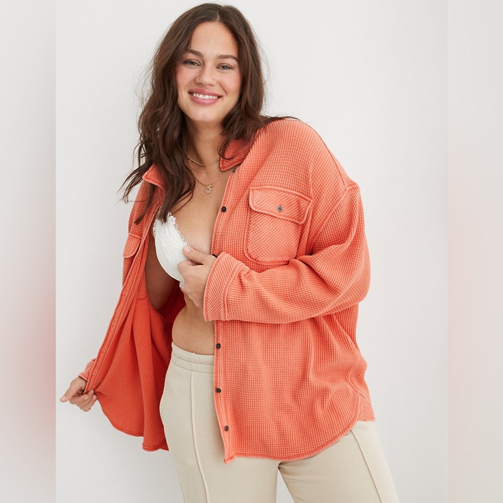 Aerie Lumberjane Waffle Shirt